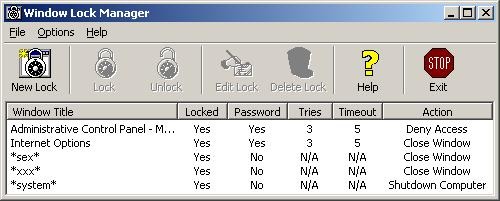 Window Lock Screenshot